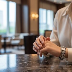 Silver Geometric Patterned Watch